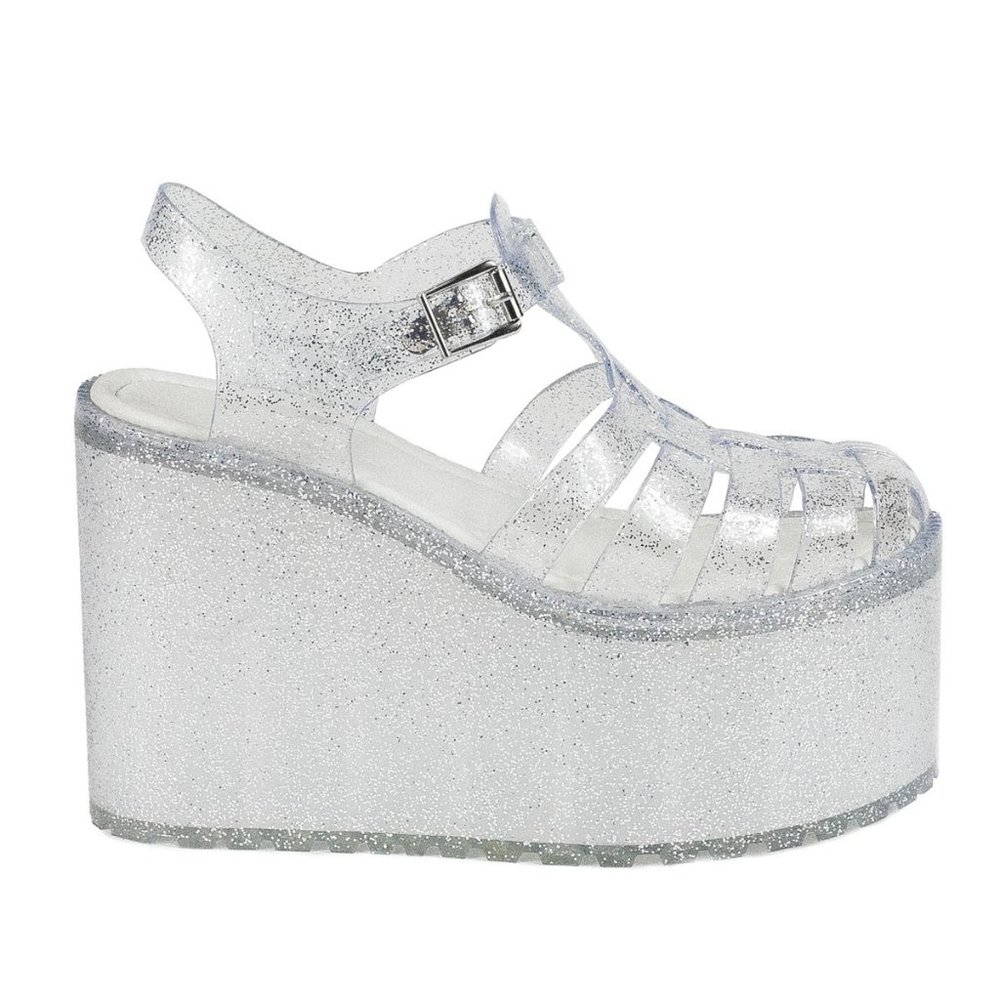 UNIF Womens Hella Jelly Platform Sandals Size 7